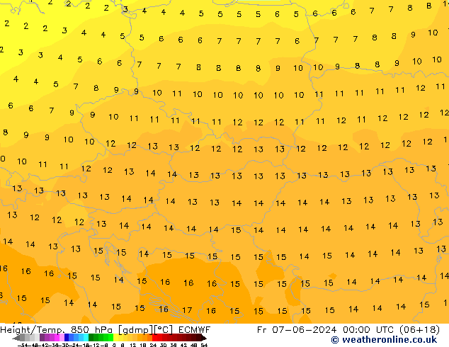 Z500/Rain (+SLP)/Z850 ECMWF Fr 07.06.2024 00 UTC