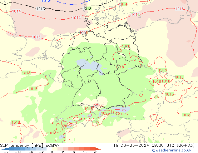 变压 ECMWF 星期四 06.06.2024 09 UTC