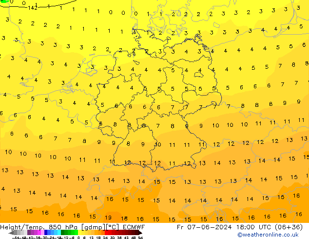 Z500/Rain (+SLP)/Z850 ECMWF пт 07.06.2024 18 UTC