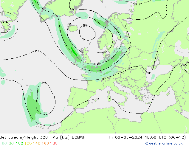 Jet Akımları ECMWF Per 06.06.2024 18 UTC