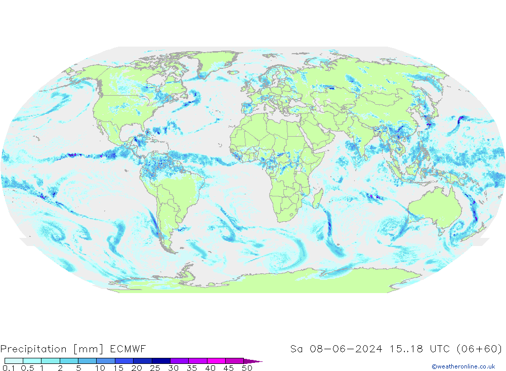 precipitação ECMWF Sáb 08.06.2024 18 UTC