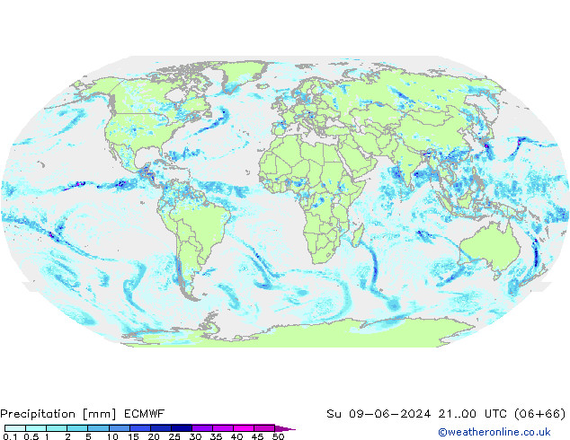 precipitação ECMWF Dom 09.06.2024 00 UTC