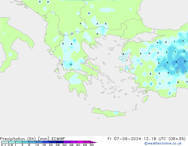 Z500/Rain (+SLP)/Z850 ECMWF vie 07.06.2024 18 UTC