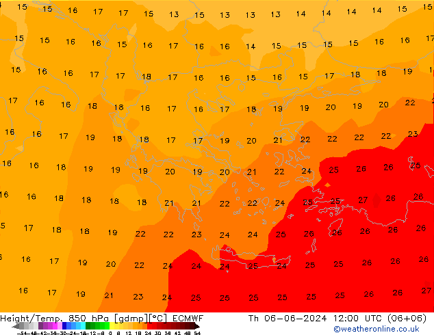 Z500/Rain (+SLP)/Z850 ECMWF jeu 06.06.2024 12 UTC