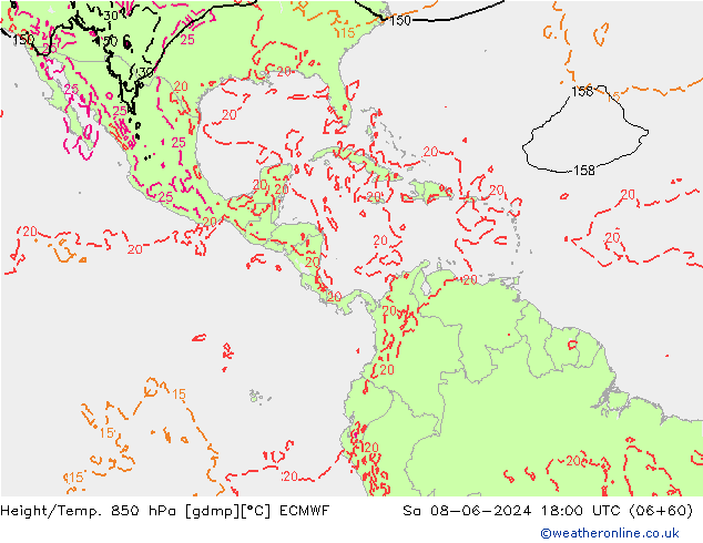 Z500/Regen(+SLP)/Z850 ECMWF za 08.06.2024 18 UTC