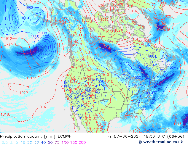 Precipitation accum. ECMWF pt. 07.06.2024 18 UTC