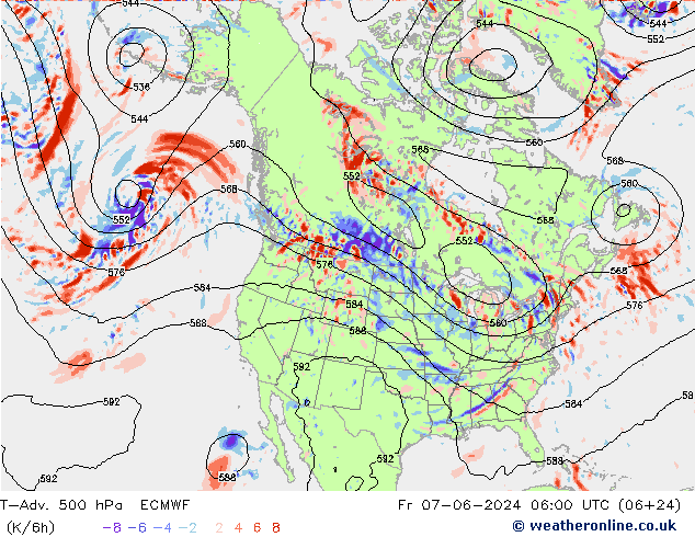 T-Adv. 500 hPa ECMWF pt. 07.06.2024 06 UTC