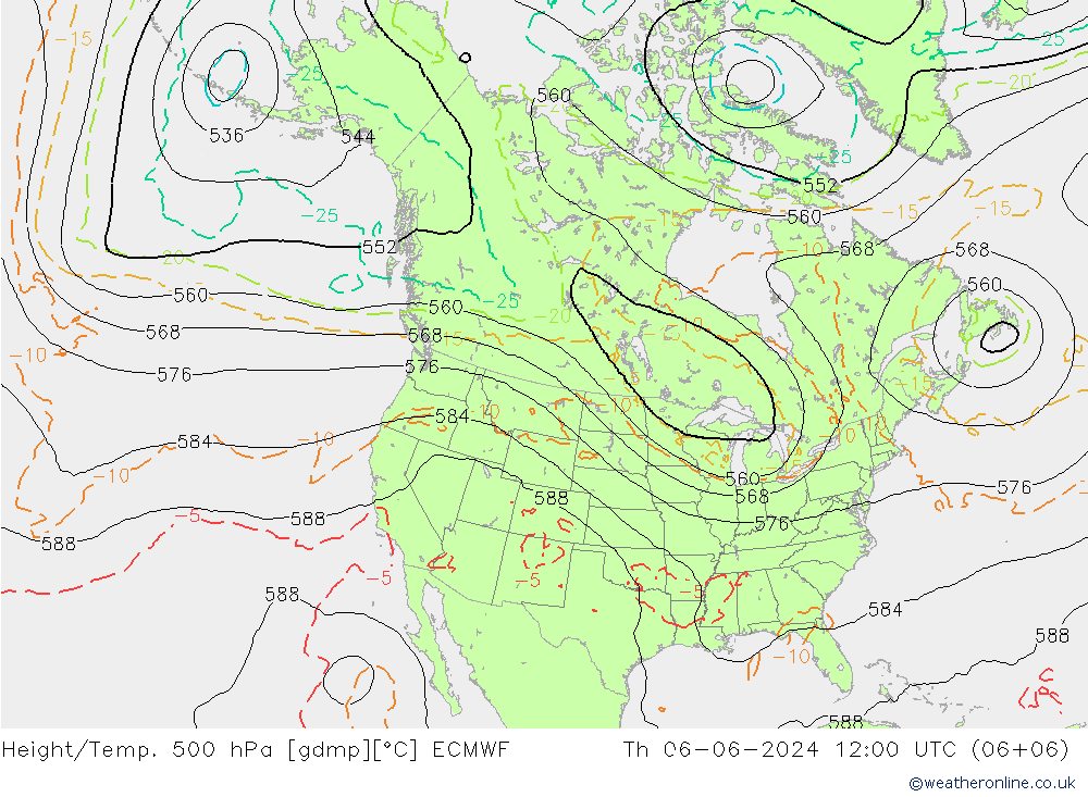 Z500/Regen(+SLP)/Z850 ECMWF do 06.06.2024 12 UTC