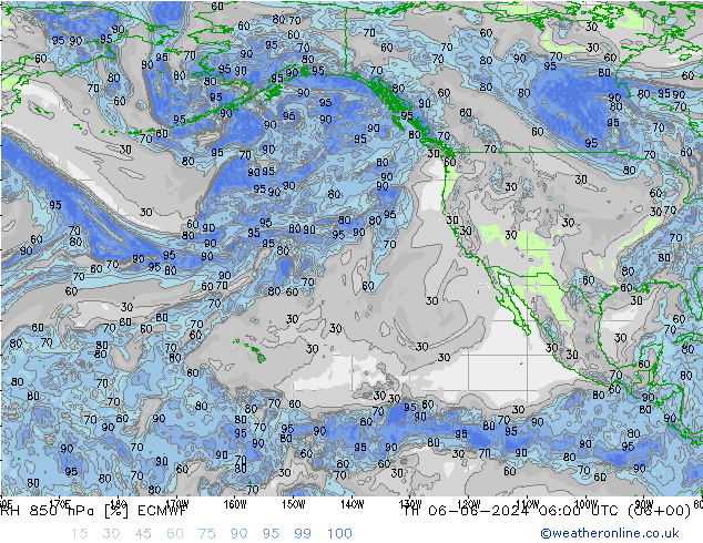 RV 850 hPa ECMWF do 06.06.2024 06 UTC