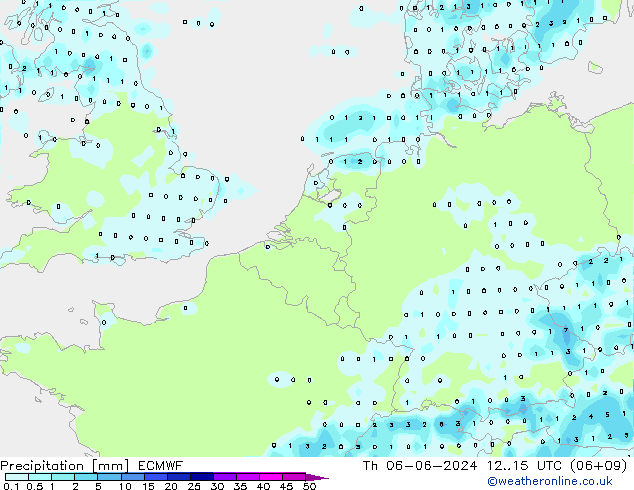 Precipitation ECMWF Th 06.06.2024 15 UTC
