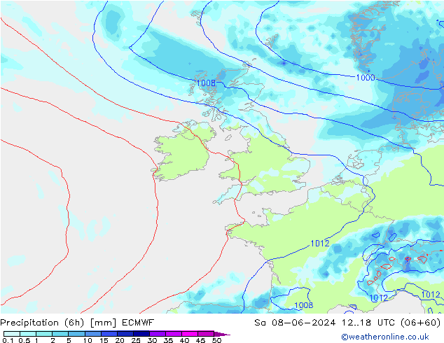 Z500/Rain (+SLP)/Z850 ECMWF So 08.06.2024 18 UTC