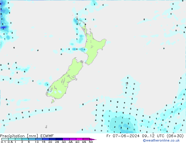 Yağış ECMWF Cu 07.06.2024 12 UTC