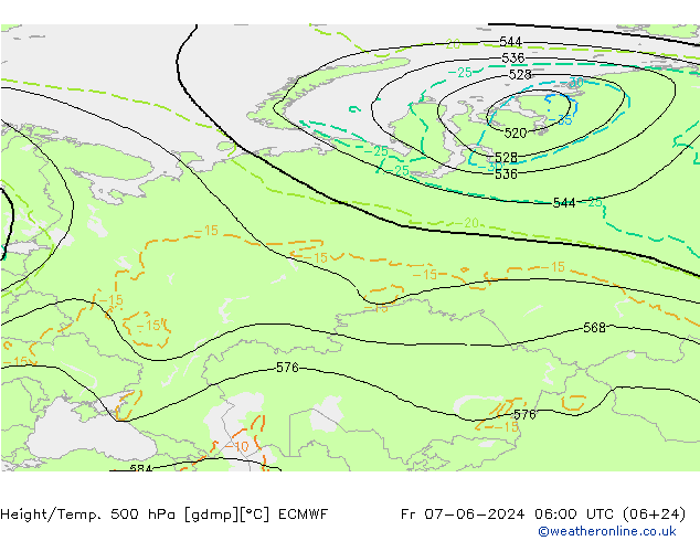 Z500/Rain (+SLP)/Z850 ECMWF pt. 07.06.2024 06 UTC