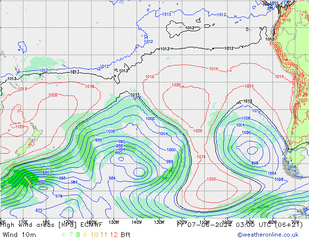 High wind areas ECMWF Fr 07.06.2024 03 UTC