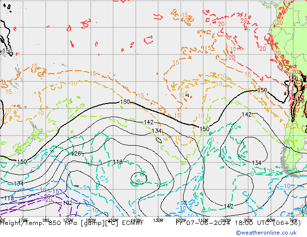 Z500/Regen(+SLP)/Z850 ECMWF vr 07.06.2024 18 UTC