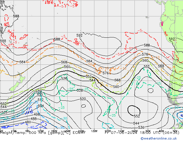 Z500/Regen(+SLP)/Z850 ECMWF vr 07.06.2024 18 UTC