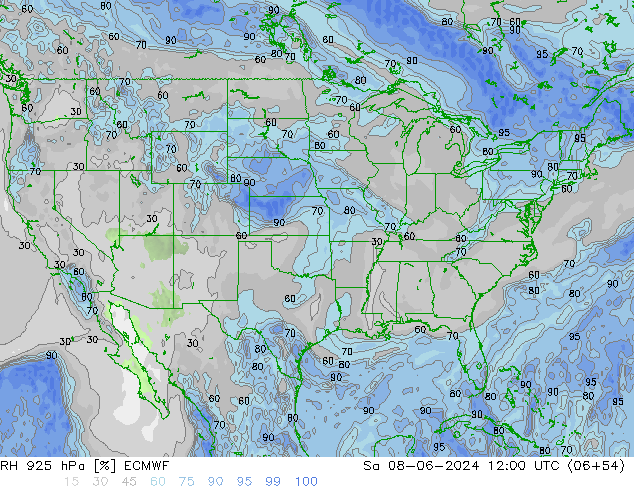 925 hPa Nispi Nem ECMWF Cts 08.06.2024 12 UTC