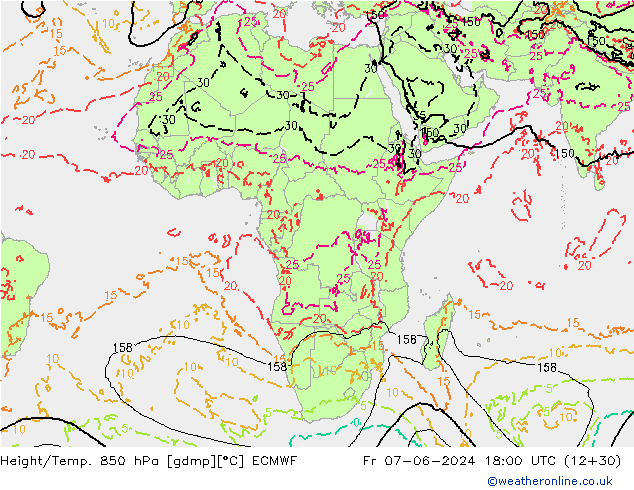 Z500/Rain (+SLP)/Z850 ECMWF Pá 07.06.2024 18 UTC