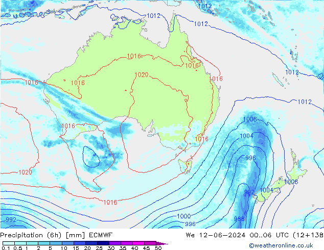 Z500/Rain (+SLP)/Z850 ECMWF ср 12.06.2024 06 UTC