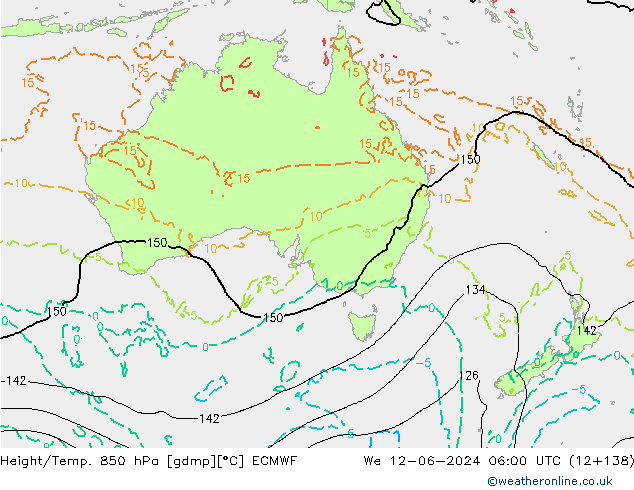 Z500/Rain (+SLP)/Z850 ECMWF ср 12.06.2024 06 UTC