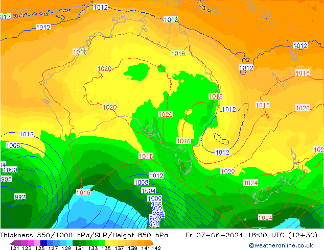 Thck 850-1000 hPa ECMWF  07.06.2024 18 UTC