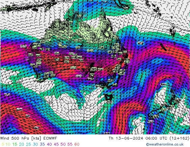  500 hPa ECMWF  13.06.2024 06 UTC