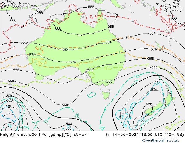 Z500/Rain (+SLP)/Z850 ECMWF pt. 14.06.2024 18 UTC