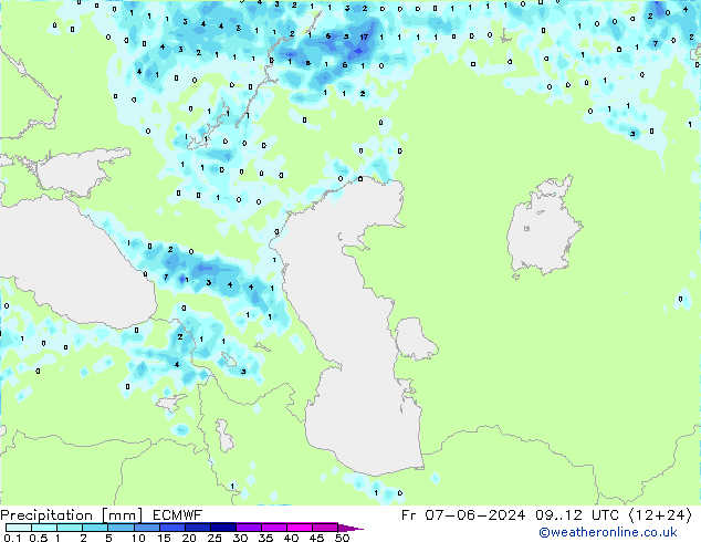 opad ECMWF pt. 07.06.2024 12 UTC