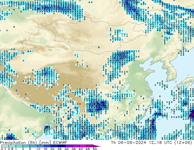 Z500/Rain (+SLP)/Z850 ECMWF Th 06.06.2024 18 UTC