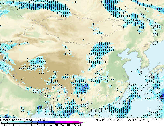 precipitação ECMWF Qui 06.06.2024 15 UTC