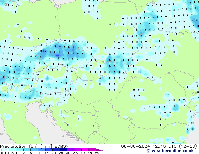 Z500/Rain (+SLP)/Z850 ECMWF Th 06.06.2024 18 UTC