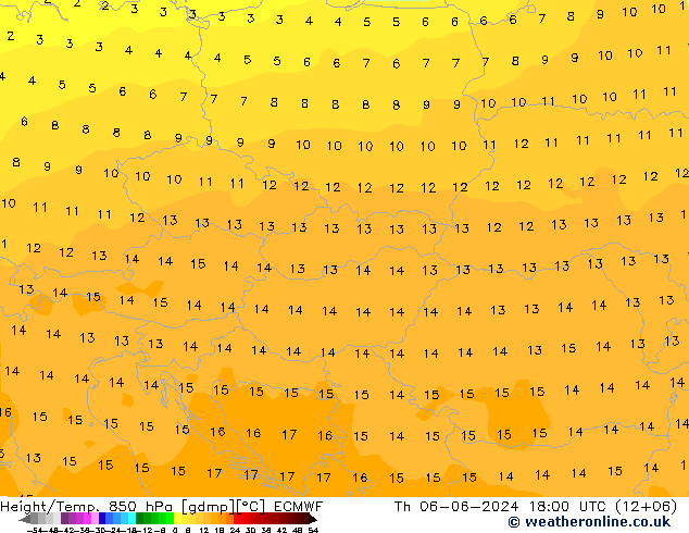 Z500/Rain (+SLP)/Z850 ECMWF Th 06.06.2024 18 UTC