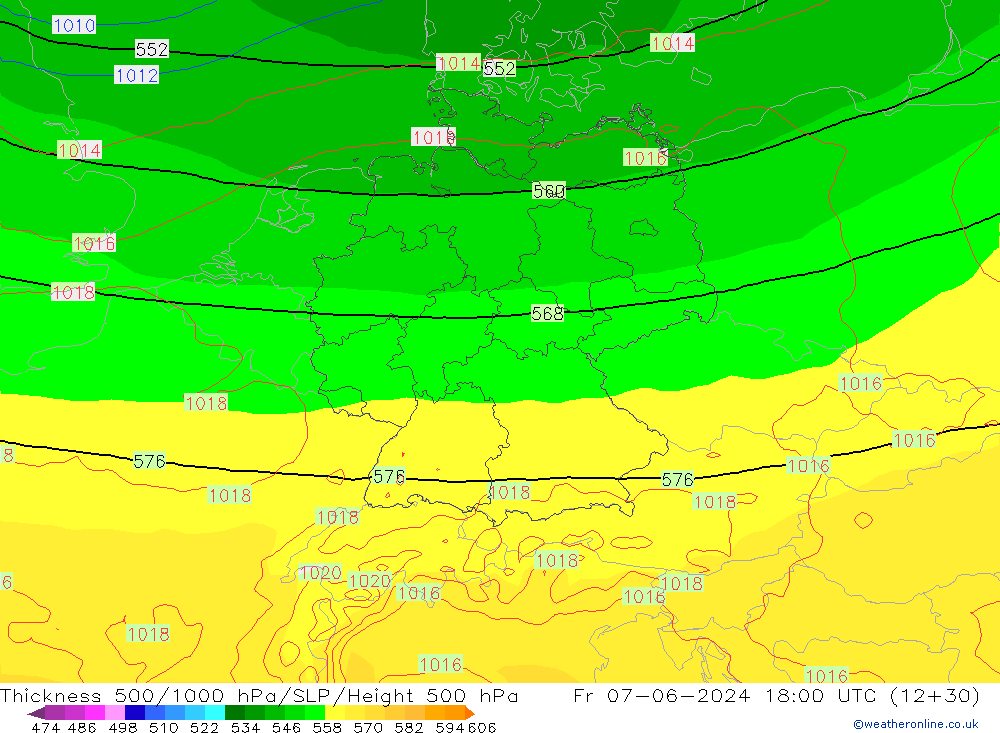 Thck 500-1000hPa ECMWF ven 07.06.2024 18 UTC