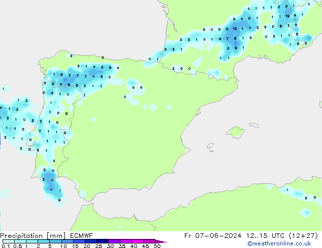 Precipitation ECMWF Fr 07.06.2024 15 UTC