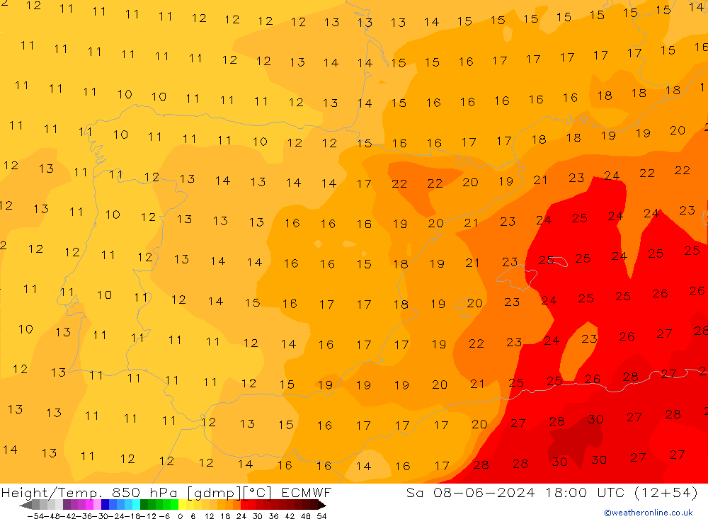 Z500/Rain (+SLP)/Z850 ECMWF So 08.06.2024 18 UTC