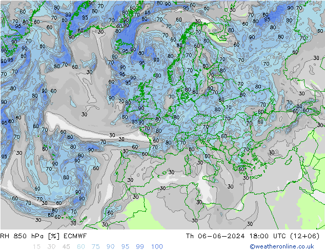 850 hPa Nispi Nem ECMWF Per 06.06.2024 18 UTC