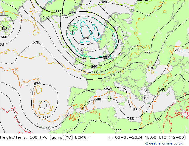 Z500/Regen(+SLP)/Z850 ECMWF do 06.06.2024 18 UTC