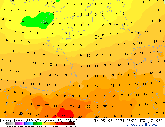 Z500/Rain (+SLP)/Z850 ECMWF Do 06.06.2024 18 UTC