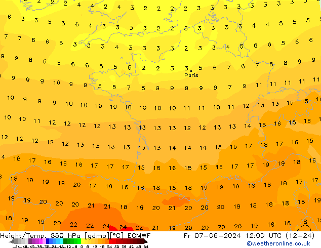 Z500/Rain (+SLP)/Z850 ECMWF Sex 07.06.2024 12 UTC