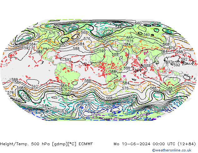 Z500/Regen(+SLP)/Z850 ECMWF ma 10.06.2024 00 UTC