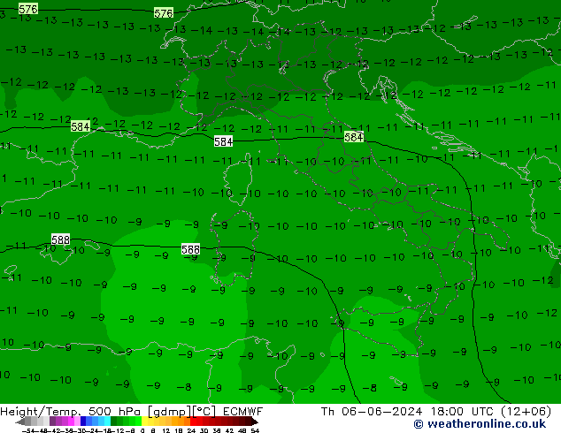 Z500/Regen(+SLP)/Z850 ECMWF do 06.06.2024 18 UTC