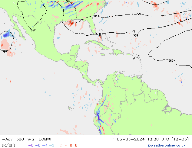 T-Adv. 500 hPa ECMWF Do 06.06.2024 18 UTC