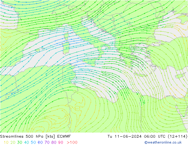  500 hPa ECMWF  11.06.2024 06 UTC