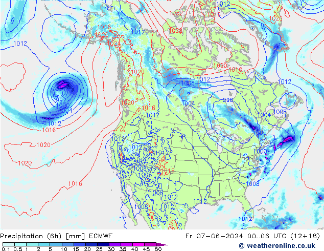 Z500/Rain (+SLP)/Z850 ECMWF pt. 07.06.2024 06 UTC