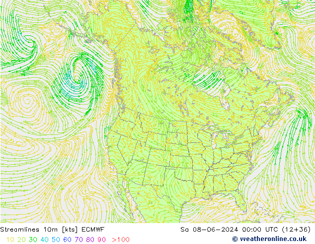 Rüzgar 10m ECMWF Cts 08.06.2024 00 UTC