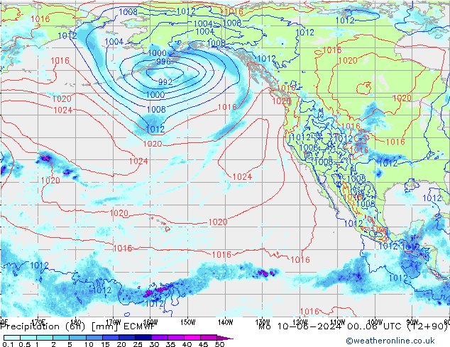 Z500/Rain (+SLP)/Z850 ECMWF Mo 10.06.2024 06 UTC