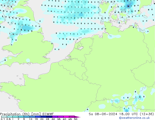 Z500/Regen(+SLP)/Z850 ECMWF za 08.06.2024 00 UTC