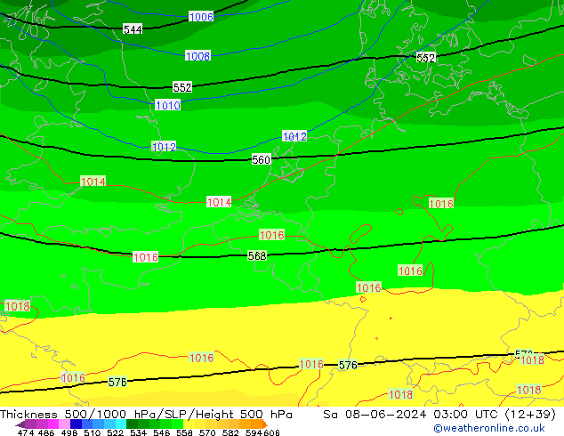 Thck 500-1000hPa ECMWF Sa 08.06.2024 03 UTC