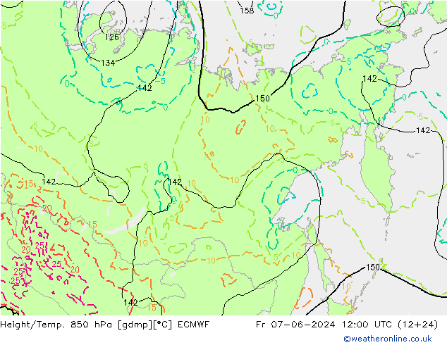 Z500/Rain (+SLP)/Z850 ECMWF pt. 07.06.2024 12 UTC