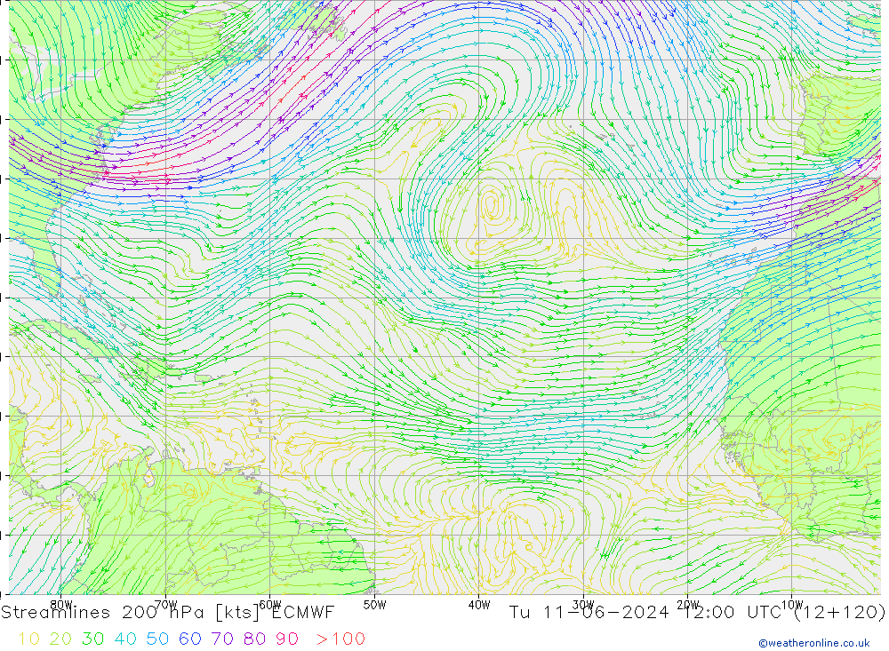  200 hPa ECMWF  11.06.2024 12 UTC